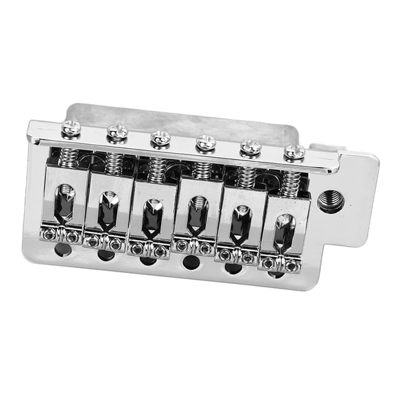 BIMZUC Electric Guitar Tremolo Bridge System Metal Professional Guitar Bridge System for SQ ST For Left Hand Silver (5.51 inches / 14.00 cm)