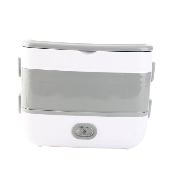 BIMZUC Electric Lunch Box 250W Portable Food Warmer EU Plug Self Heating Reservation Heating Stainless Steel Double Layer Home Office Travel Meal Heater Box Cooking Container (10.63 in / 27 cm)