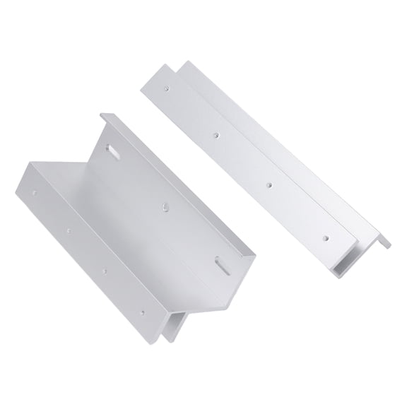 BIMZUC Electric Magnetic Lock Bracket 280KG 617lbs Single Door Access Control Holder Stand for Upper and Lower Frameless Glass Door 9.84 inches / 25 cm Aluminum Alloy