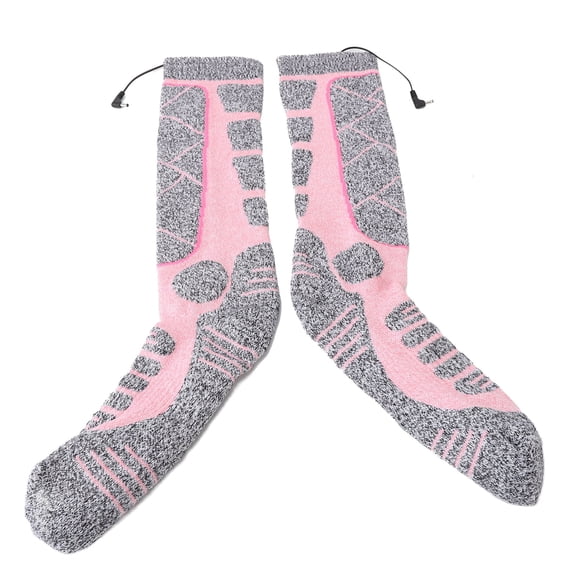 BIMZUC Electrical Heated High Socks Electronic Feet Warmer Socks for Elderly Winter
