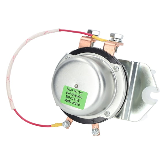 BIMZUC Electromagnetic Power Main Switch 08088-10000 Alloy Steel Red Copper Battery Relay Dash Button for Daewoo Excavator 24V Positive Pole Direct Replacement Accessories (5.12 inches / 13 cm)