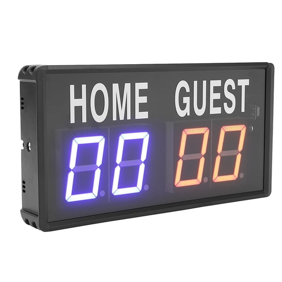 BIMZUC Electronic Scoreboard Aluminum Alloy Remote Control Digital Tabletop Display for Basketball Volleyball Indoor Outdoor 12.6 inches / 32 cm UK Plug