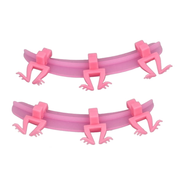 BIMZUC Eyelash Extension Separator Silicone Washable Tool Kit for Beauty Salon, Pink, 8 Pieces (3.15 inches / 8 cm)