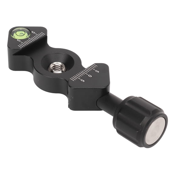 BIMZUC FC-25 Fishbone Aluminum Alloy Quick Release Plate Camera Clamp Adapter with 1/4 and 3/8 Inch Screw Holes Adjustable Width for AS Standard Tripod Ball Head Bracket (3.94 in / 10 cm)