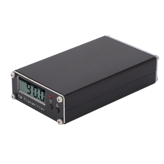 BIMZUC FM Broadcast Transmitter 0.5W 2KM (6561.7 ft) Long Range 76-108MHz Shortwave Sound Signal Stereo Station for Car, LCD Display, 5V USB Type C Powered, 7.09 inches / 18 cm Length