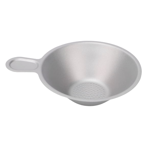 BIMZUC Fine Mesh Tea Strainer Titanium Tea Filter Multifunctional Small Tea Sieve Colander for Gongfu Tea Brewing Integrated Design Silver Lightweight