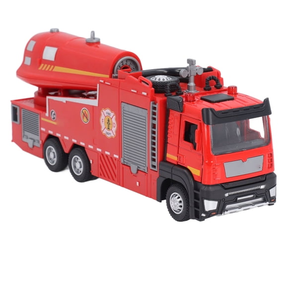 BIMZUC Fire Truck Vehicle Toy Alloy Metal Diecast Fire Engine Model Car Toy Multifunctional Spraying Fire Truck for Children, 8.07 inches / 20.5 cm[cite: 1]