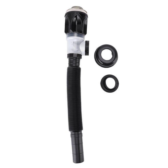 BIMZUC Flexible Popup Drain Kit  11/4/11/2 PVC, AntiClog & Odor Filter, LeakProof Silicone Seal, Easy 2Minute Install