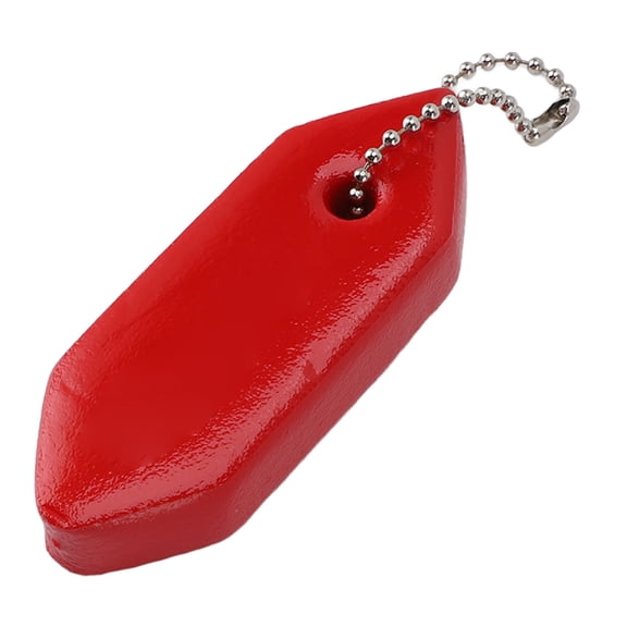 BIMZUC Floating Keychain NBR Strong Buoyancy Red Float Key Ring Pendant for Boating Surfing and Outdoor Water Sports (3.15 inches / 8 cm)