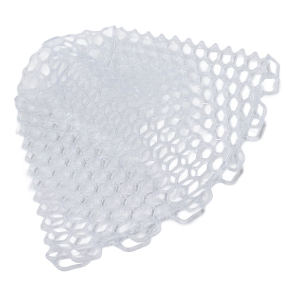 BIMZUC Fly Fishing Landing Net Collapsible Clear Rubber Replacement Bag for Angler White 8.26 inches / 21 cm Depth