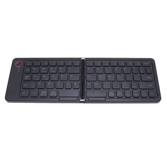 BIMZUC Foldable Bluetooth Keyboard 67 Keys Rechargeable Magnetic Slim Universal Portable Wireless Multi Device Travel Mini Pocket Keypad for Phone Tablet Laptop iPad iOS Android Windows Black