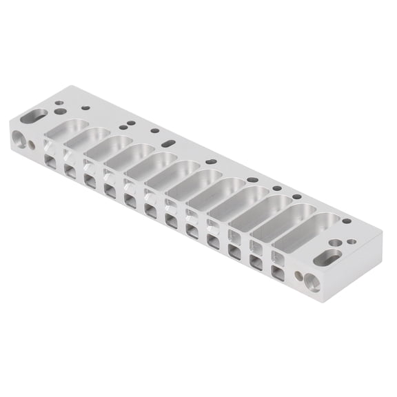 BIMZUC Frosted Silver Alloy Aluminum Harmonica Comb Replacement Part for 12 Hole Chromatic Scale Instrument, Portable and Lightweight, Includes Screws