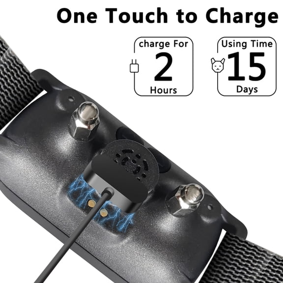 BIMZUC Fully Automatic Ultrasonic Bark Collar for Large and Medium Dogs, Waterproof e-Collar with Vibration and Electric Shock, Intelligent Chip Design, 3.15 inches, 5.18 oz / 147g, Black