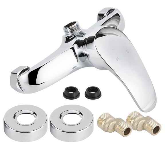 BIMZUC G1/2 WallIn Concealed Copper Shower Valve Hot & Cold Mixing, SingleHandle, CorrosionResistant