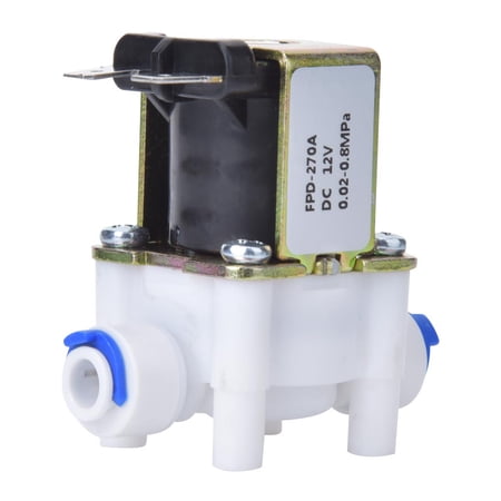 BIMZUC G1/4in / 0.64cm Electric Solenoid Valve Inlet High Strength Plastic Connector for Home Using
