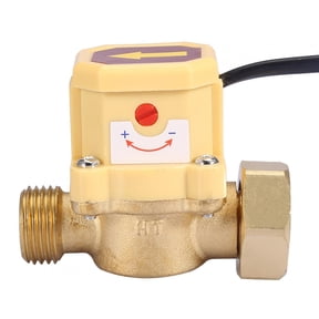BIMZUC G3/4-G1/2 Thread Water Pump Flow Sensor, Adjustable Pressure Automatic Control Switch 220V, Durable Liquid Flow Controller for Household & Industrial Systems, Replacement Part