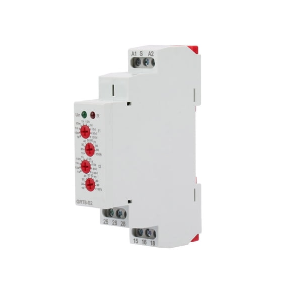 BIMZUC GRT8-S2 Mini Asymmetric Cycle Timer ON/OFF Repeat Cycle Time Relay AC/DC 12-240V