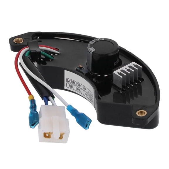 BIMZUC Gasoline Generator Voltage Regulator 3.5kw 5kw 6kw 7kw 1-Phase 6-Wire Power Transformer 220V Replacement Part with ABS Brass Sector Shape for Generator Voltage Adjustment