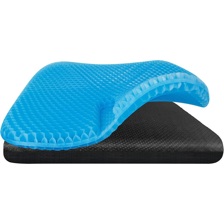 BIMZUC Gel Seat Cushion for Long Sitting Pressure Relief for Back