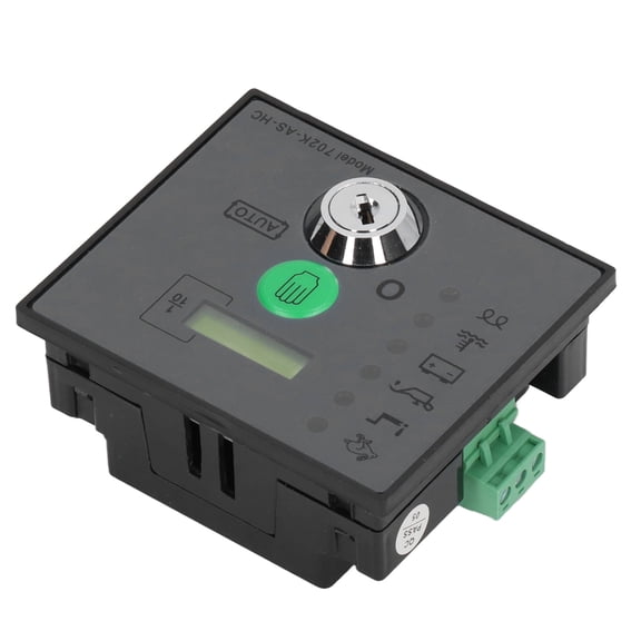 BIMZUC Generator Control Module Auto Start LED Indicator LCD Screen Genset Controller 8-35VDC 1.2A DC Power Supply Voltage Emergency Stop Protection 10 inches / 25.4 cm