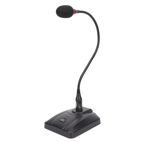 BIMZUC Gooseneck Condenser Microphone Flexible 6.35mm Wired Desktop Microphone for Broadcasting Conferences Lecture High-Fidelity Audio Clear Sound Base