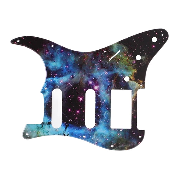BIMZUC Guitar Pickguard Star Sky Pattern Pick Guard Plate PVC Instrument Accessory for Protection Universal Acoustic Electric Scratch Board Replacement Parts, Multicolor