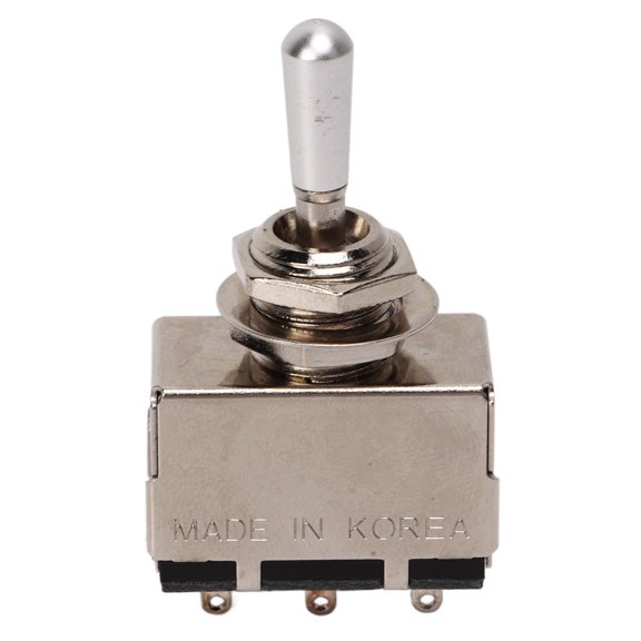 BIMZUC Guitar Toggle Switch 3 Way Sealed Potentiometer Metal Pickup Selector Electric Instrument Accessory Replacement Part Black White For Musicians