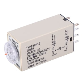 BIMZUC H3Y-2 Power On Delay Timer Time Relay, 8 Pin 110V AC Adjustable 0-3 Minutes Control Relay for Home Improvement and Automation, 2.76 x 1.18 Inches / 7.00 x 3.00 cm, 1 Pack