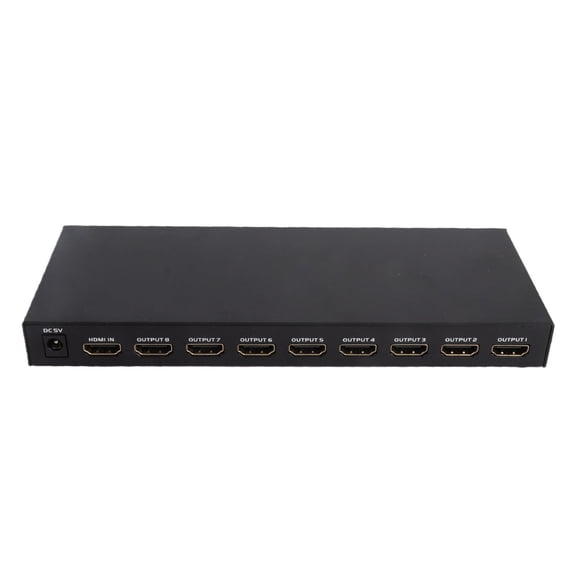 BIMZUC HD Multimedia Interface Splitter Professional Full HD 1080P 4Kx30Hz 1 in 8 Out HD Multimedia Interface Port Splitter