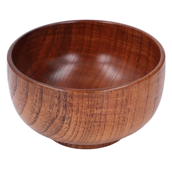 BIMZUC Handcrafted Sour Jujube Wood Bowl 16oz EcoFriendly, Unique Grain, Durable & MultiPurpose Dining & Serving Bowl