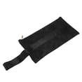 thumbnail image 1 of BIMZUC Handheld Portable Cosmetics Makeup Brush Tool Jewelry Storage Bag Case Travel, PU Leather Waterproof Wash Toiletry Organizer Pouch, Black, 8 inches / 20.2 cm, 1 of 7