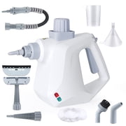 FVSA Handheld Steam Cleaner, 1000W Multi-Surface Cleaner with 9 Accessories, Compact Design, White