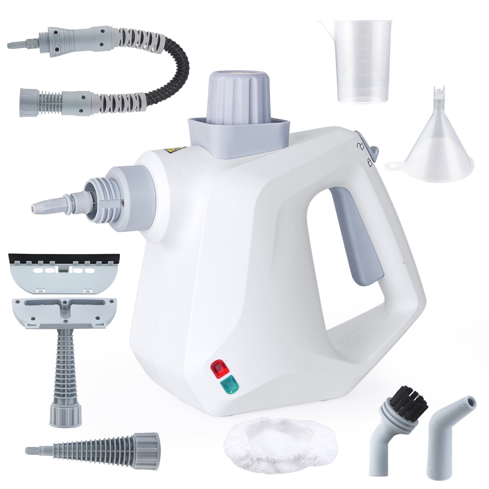 BIMZUC Handheld Steam Cleaner, 1000W Multi-Surface Steamer with 9