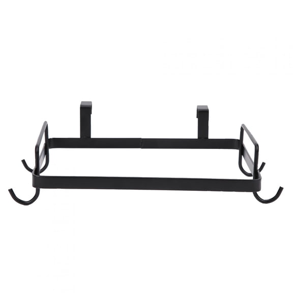 BIMZUC Hanging Garbage Bag Holder - Iron Storage Rack for Kitchen and Home in Black