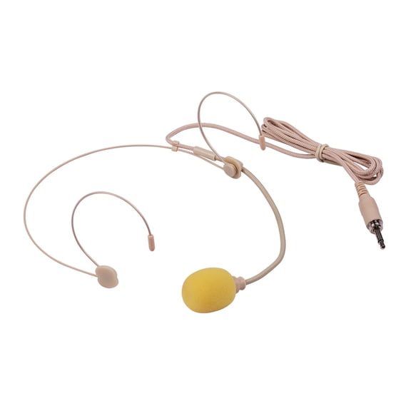 BIMZUC Head Mounted Microphone Unidirectional Condenser Headset Mic with 3.5mm Plug