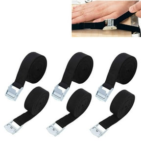 BIMZUC Heavy Duty Tie Down Straps Nylon Lashing Strap for Cargo Fastening and Securing, Zinc Alloy Buckles, 6 Pack Set (98.43 inches / 250 cm)