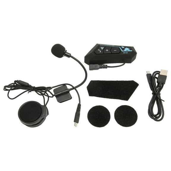 BIMZUC Helmet Bluetooth Headset 5.0 Multifunctional Noise Reduction Intercom Headset for Cycling Motorcycle Windproof Communication System