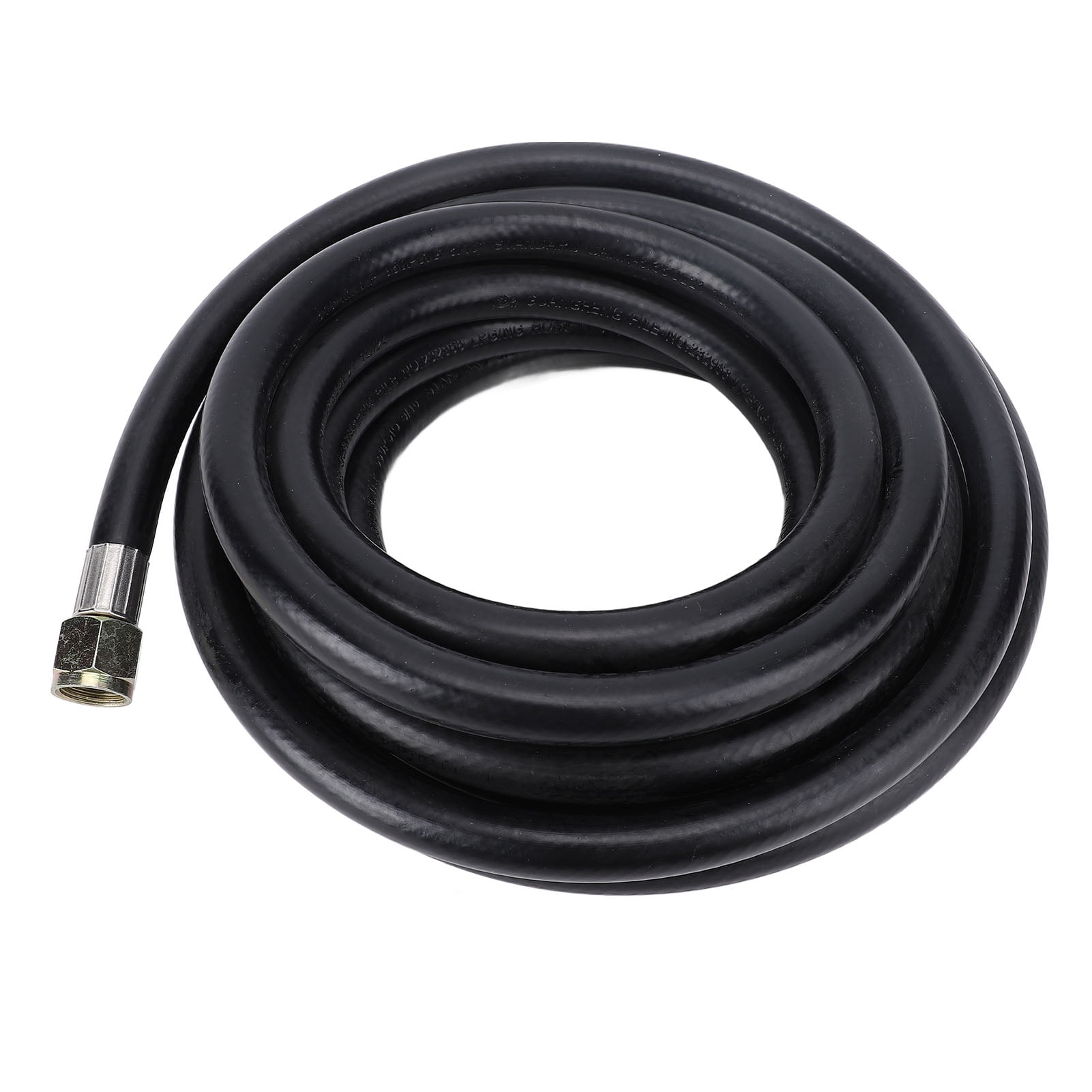 BIMZUC High Pressure Propane Gas Line Extension Hose QCC1 1lb to 20lb Tank Converter 20ft / 6.1m RV Grill Fire Pit Heater Connector 3/8in Female to 1/8in MNPT Fitting
