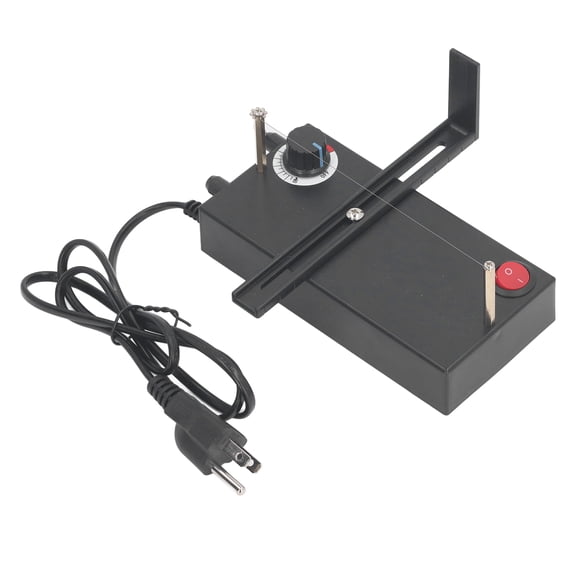 BIMZUC Hot Ribbon Cutter Machine 110V Electric Craft Tool, High Accuracy Length Control 30-155mm Desktop Rope Edge Cutting Equipment with Heating Core & Screwdriver (1.1 lbs / 500g)