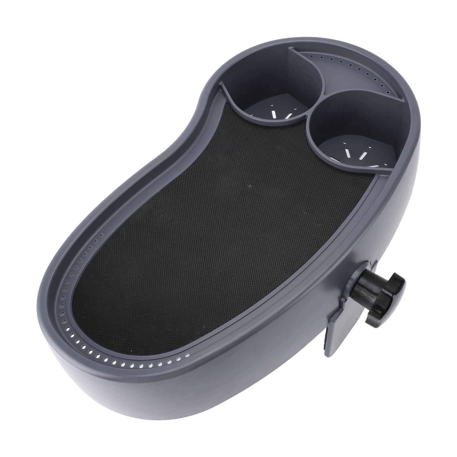 BIMZUC Hot Tub Tray Adjustable Plastic Anti Slip Drink Holder Serving Side Table Serving Tray for Beverage Books Food, 16.1 x 9.1 inches / 41 x 23 cm