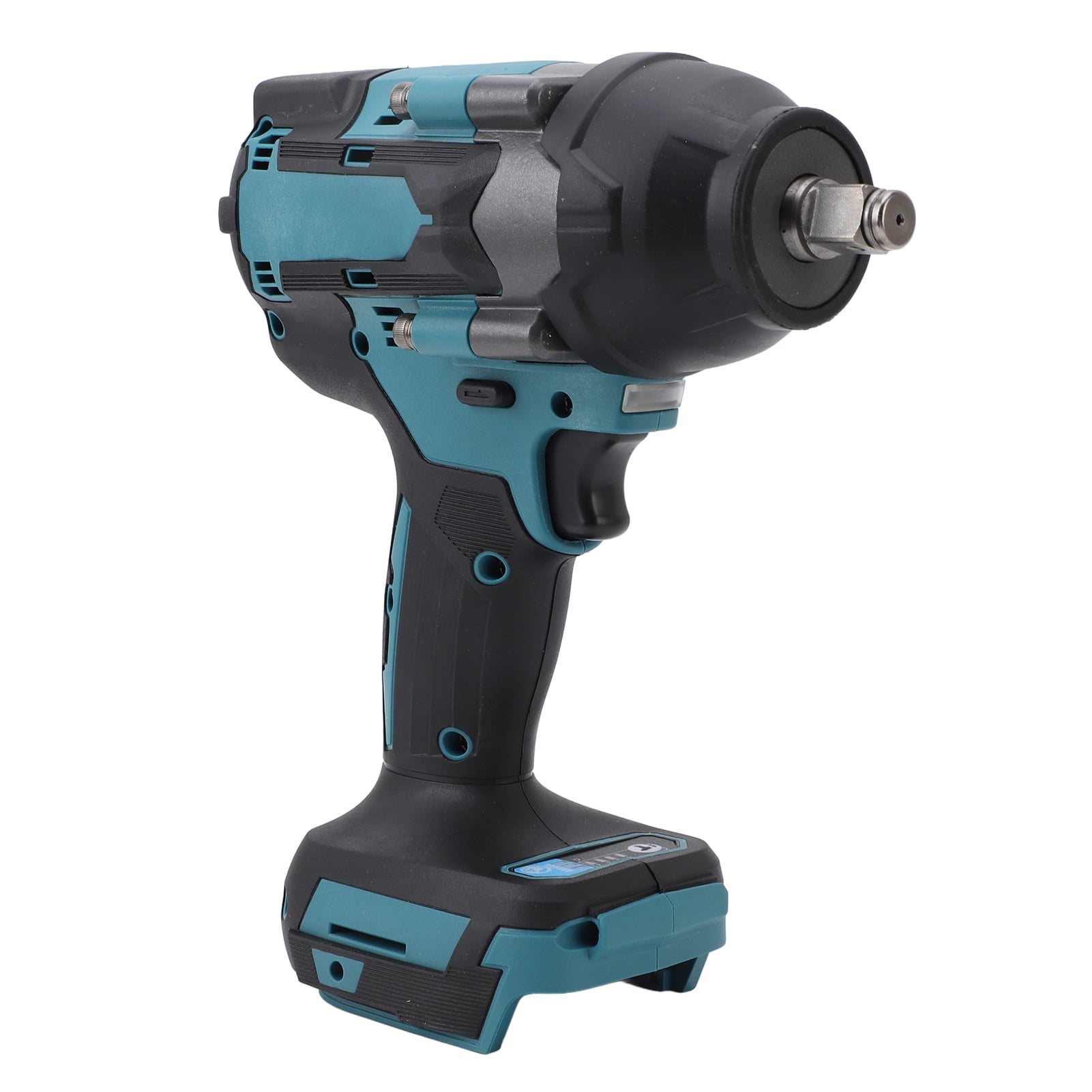 BIMZUC Impact Wrench Brushless Motor 21V Lithium Battery Cordless Electric Impact Wrench with Variable Speed Trigger and LED Light (9.84 inches / 25 cm Length)