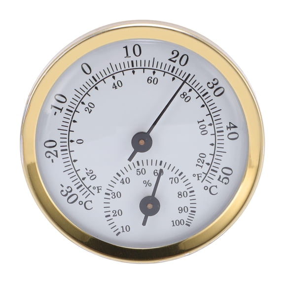 BIMZUC Digital Indoor Thermometer Hygrometer, LCD Display Wall Mount for Home Office, Aluminum Alloy, -58F to 129F & 10%-100% RH, Fahrenheit Celsius