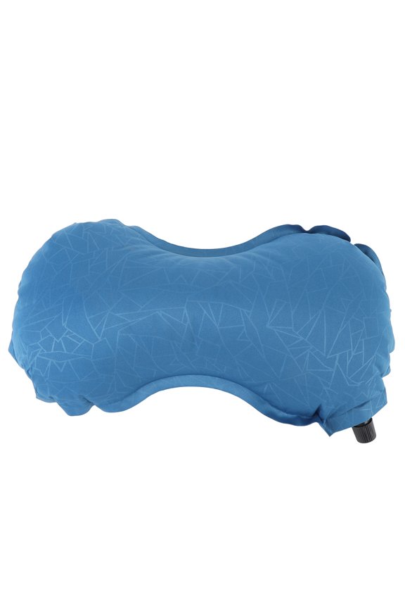Inflatable Compact Travel Pillow Portable Seating Sponge Cushion For Camp Car Sleep 26.00 x 20.00 x 8.00 inches / 66.0 x 50.8 x 20.3 cm Ultimate Support Office Home Rest Blue