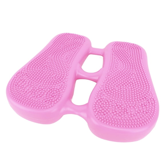BIMZUC Inflatable Stepper Multi Purpose Fitness Exercise Air Stepper Foot Massage Balance Board Wobble Cushion for Home Workout Core Training, Purple (14.17 in / 36 cm)