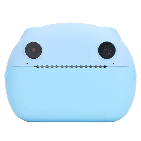 BIMZUC Instant Print Camera for Kids 24MP 1080P Dual Lens Multi Zoom Digital Toy Camera with 2.4 Inch / 6.1 cm IPS HD Screen, Perfect Christmas Birthday Gift for Girls Boys, Thermal Printing, Blue