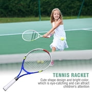 BIMZUC Junior Tennis Racquet Durable AirLite Alloy Racket for Kids Training Practice, Blue 24.4 inches / 62 cm