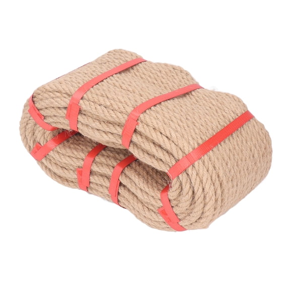 BIMZUC Jute Twine 50M Length Multi Strand Jute String Rope DIY Handcraft Accessory Home Decoration 10mm / 0.39in