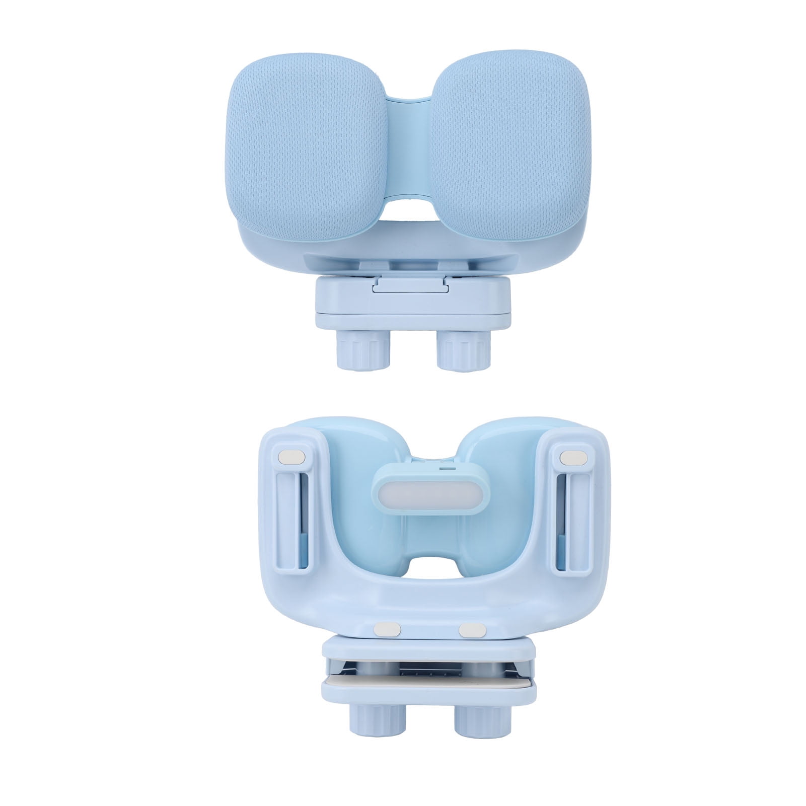 BIMZUC Kids Sitting Posture Reminder LED Light, Adjustable Children Writing Posture Corrector, Double Chest Support Vision Protector for Students, 7.87 x 7.48 x 3.54 inches, Sky Blue