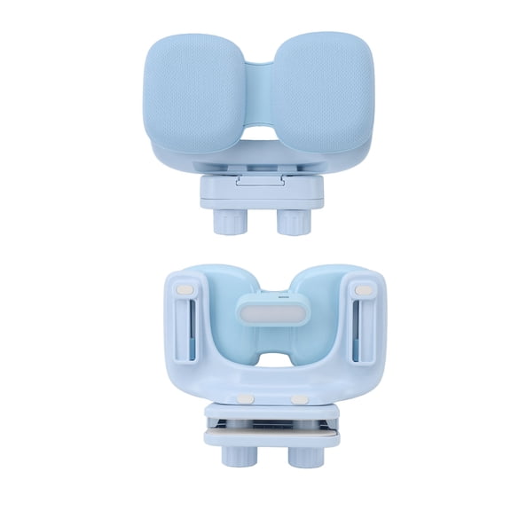 BIMZUC Kids Sitting Posture Reminder LED Light, Adjustable Children Writing Posture Corrector, Double Chest Support Vision Protector for Students, 7.87 x 7.48 x 3.54 inches, Sky Blue