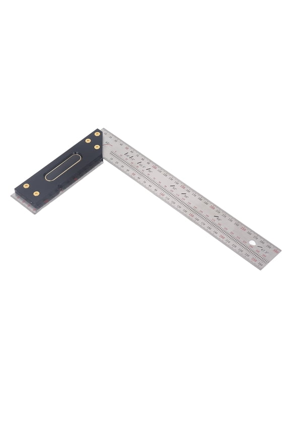 L Measurements Ruler Stainless Steel High Accuracy Carpenter Square Framing Ruler 11.8 inches / 300mm